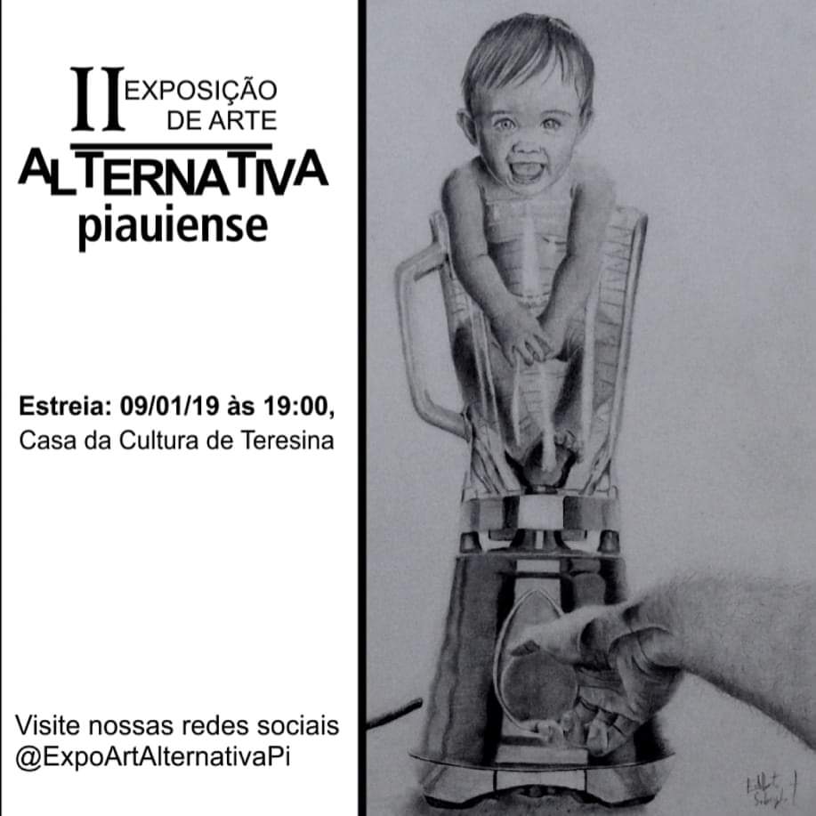 Banner feito para II Exposição de Arte Alternativa Piauiense
